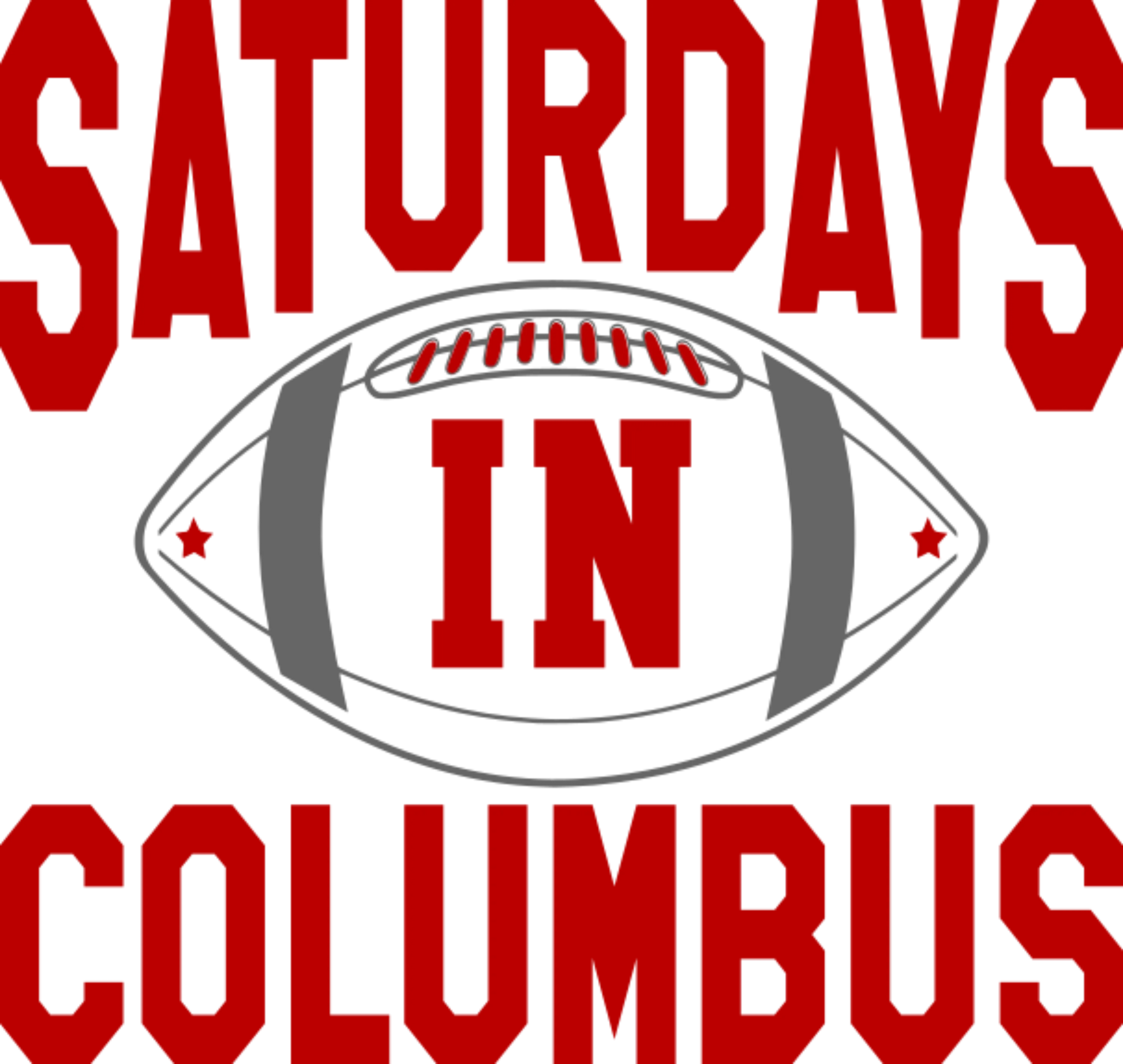 OSU8 - Saturdays in Columbus, DTF Transfer, Apparel & Accessories, Ace DTF