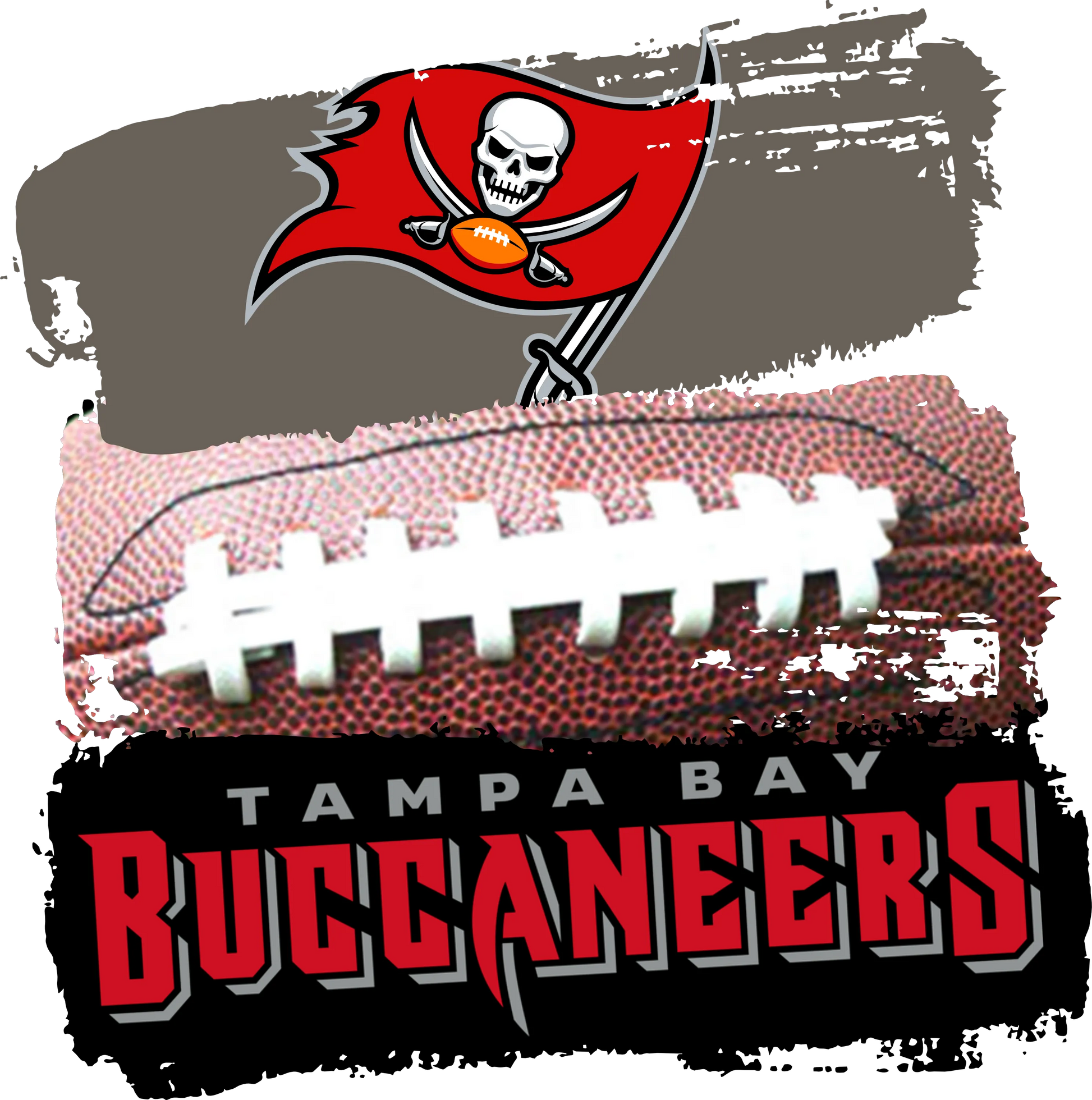 PO24-16  Tampa Bay Paint Stacked, DTF Transfer, Apparel & Accessories, Ace DTF