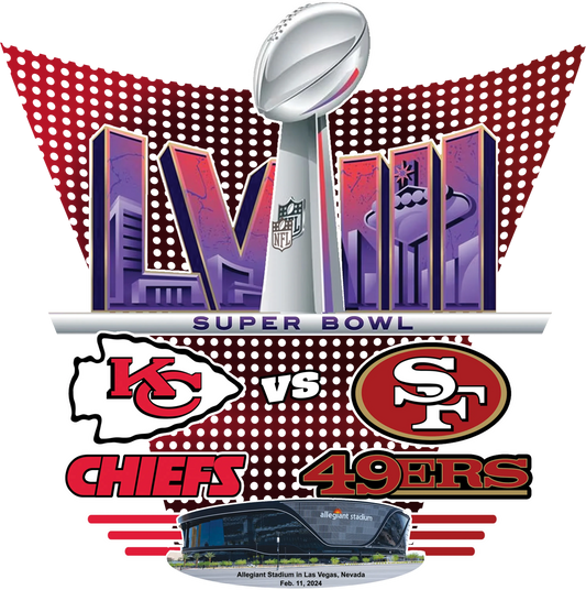 PO24-17  KC v 49ers Superbowl, DTF Transfer, Apparel & Accessories, Ace DTF