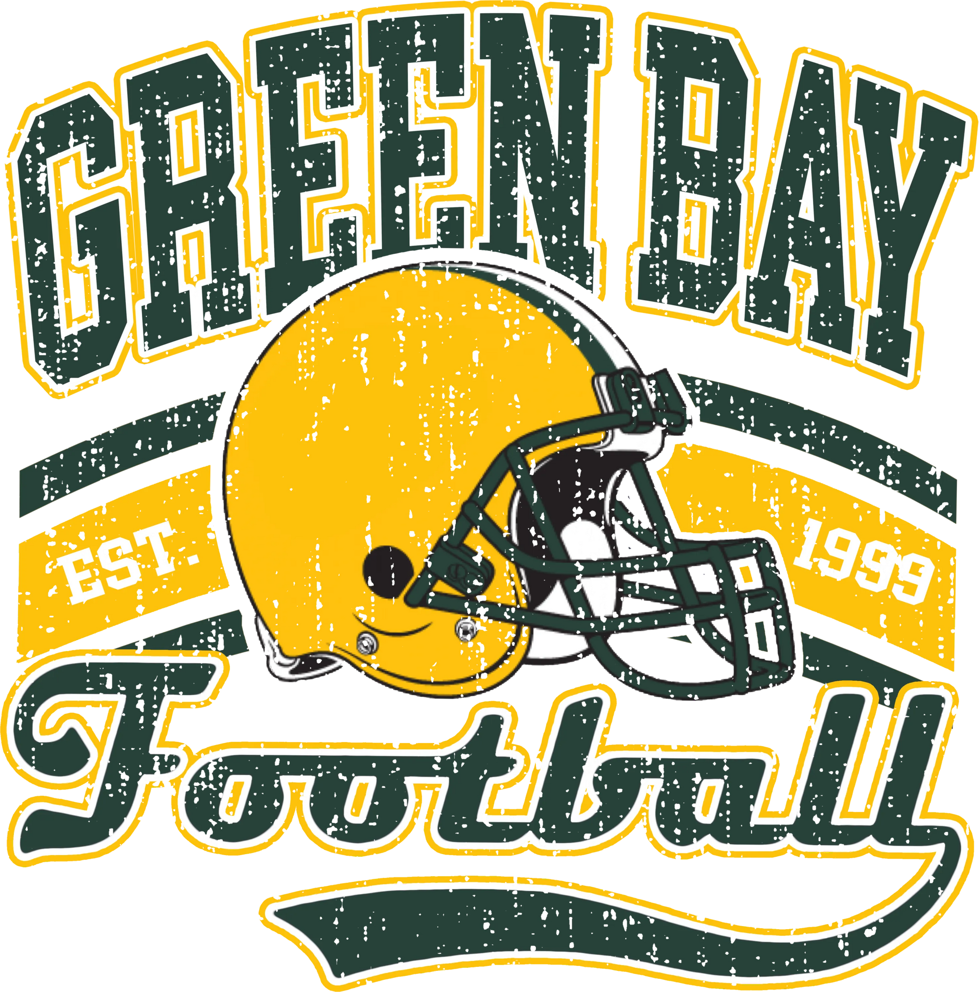 PO24-9  Green Bay Football, DTF Transfer, Apparel & Accessories, Ace DTF