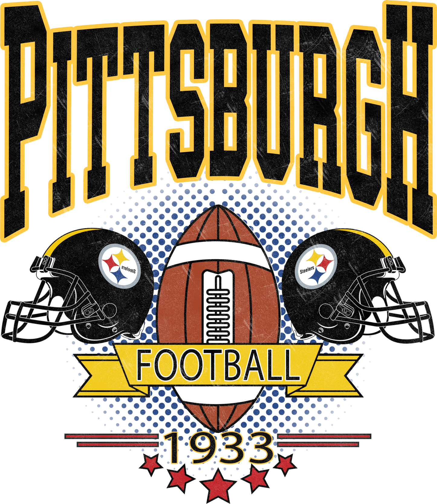 PS2 - Pittsburgh Football 1933, DTF Transfer, Apparel & Accessories, Ace DTF