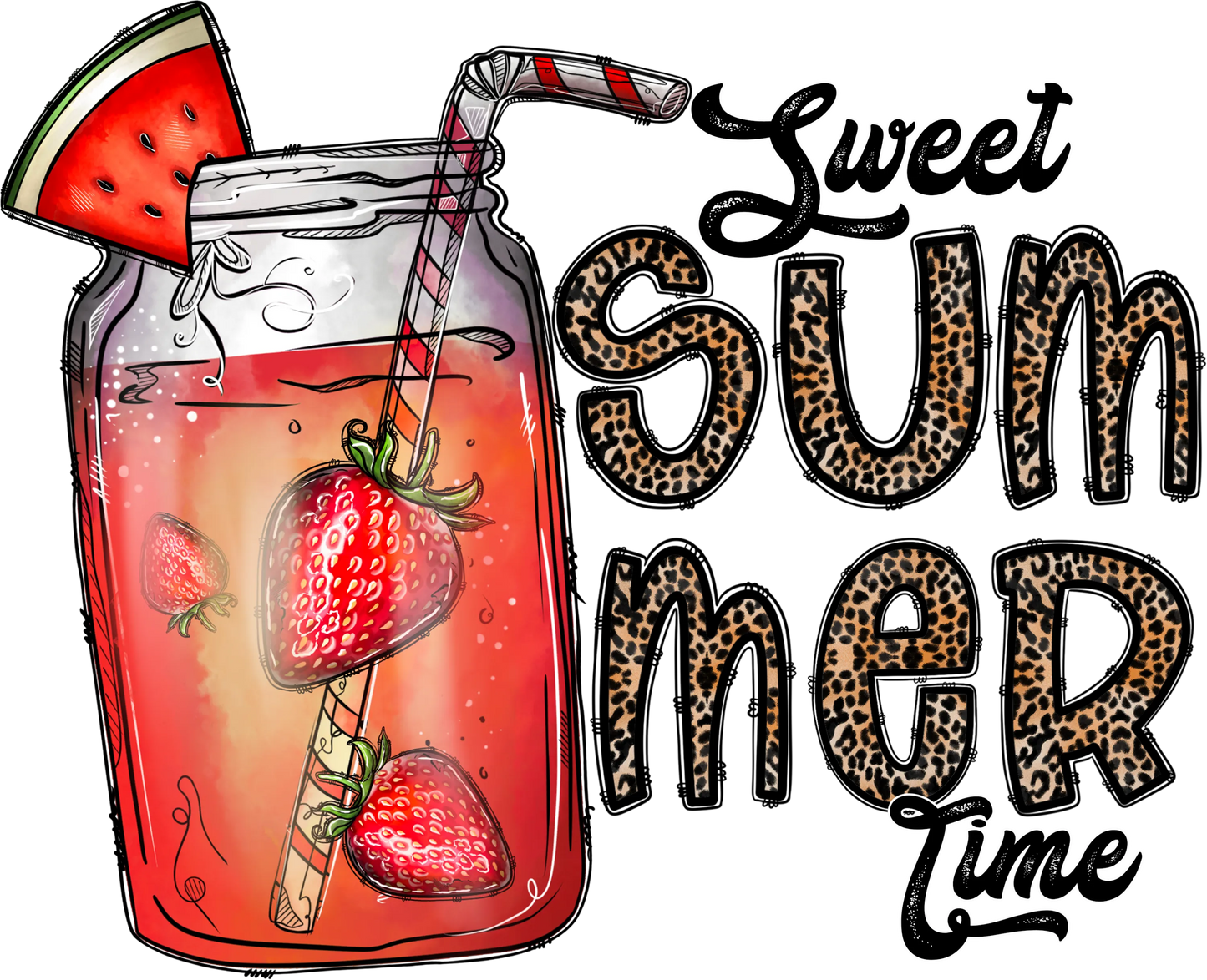 S5 - "Sweet Summer Time" DTF Transfer, DTF Transfer, Apparel & Accessories, Ace DTF