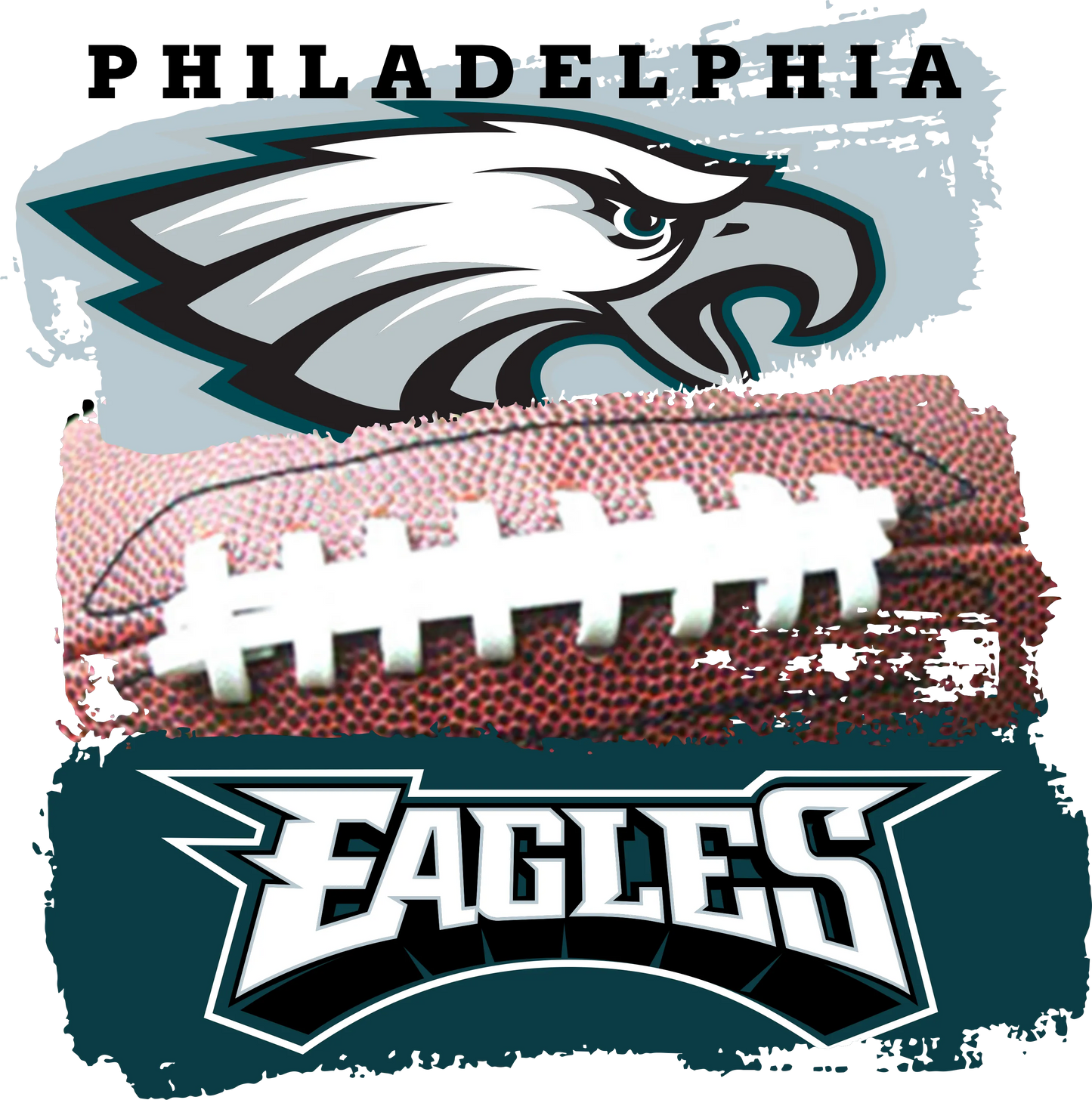 SB 4 - "Eagles Stacked" DTF Transfer, DTF Transfer, Apparel & Accessories, Ace DTF