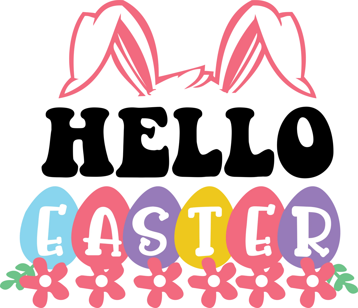 SEF 11 - "Hello Easter" DTF Transfer, DTF Transfer, Apparel & Accessories, Ace DTF
