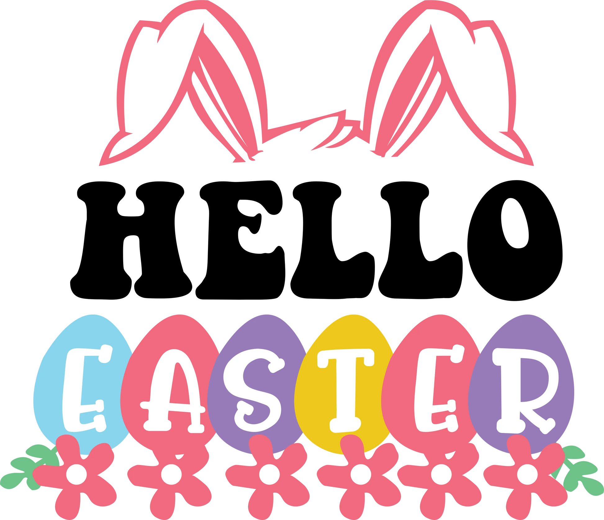SEF 11  - "Hello Easter" DTF Transfer, DTF Transfer, Apparel & Accessories, Ace DTF