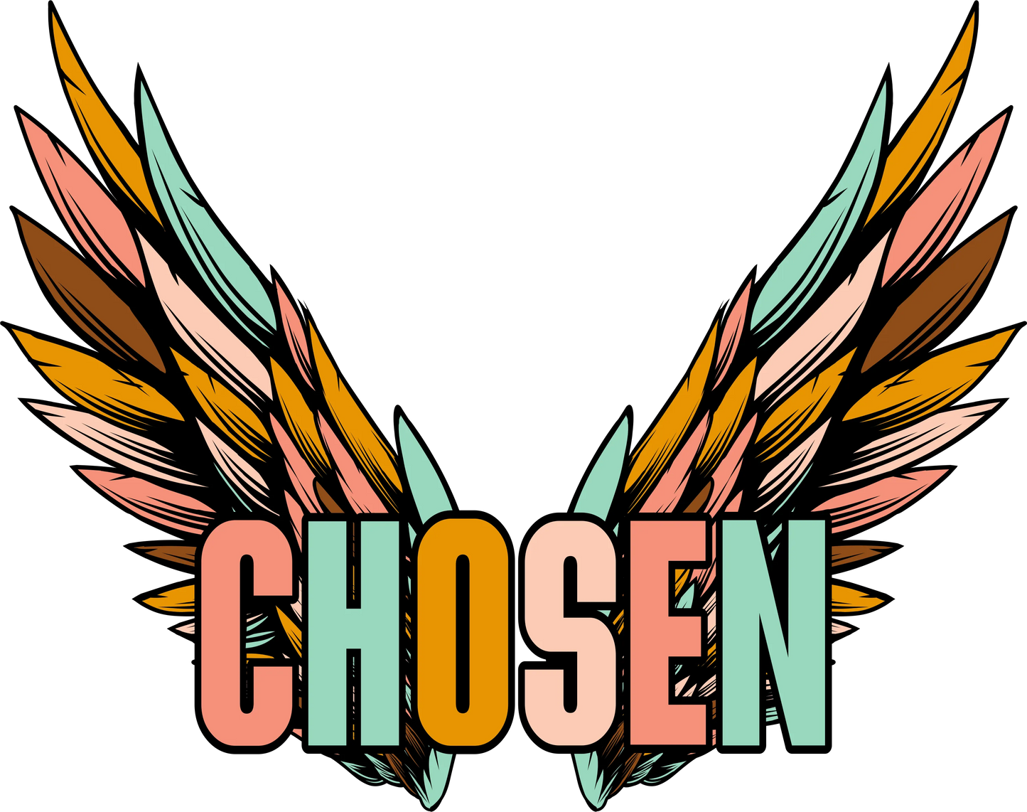 SEF 18 - "Chosen" DTF Transfer, DTF Transfer, Apparel & Accessories, Ace DTF