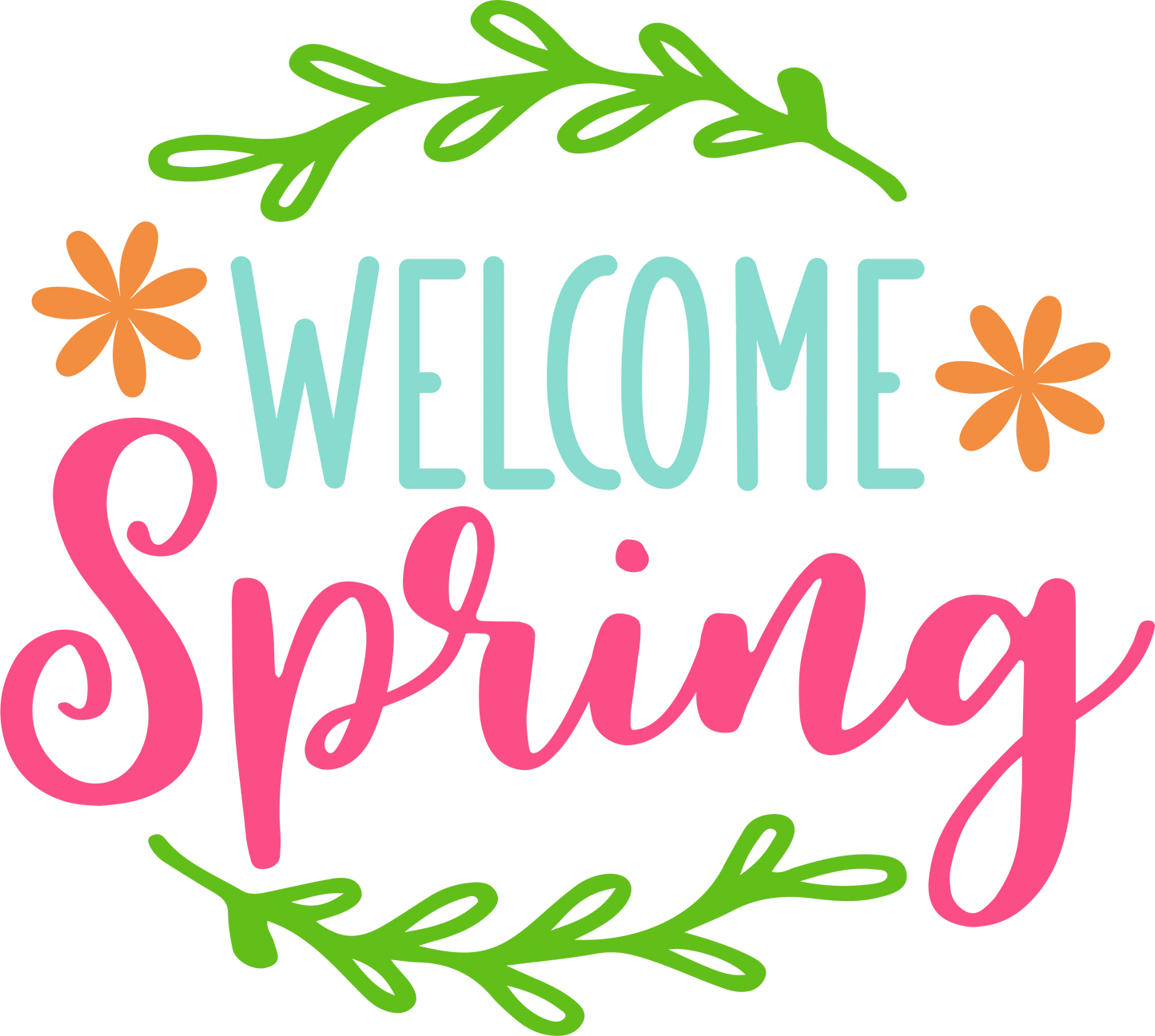 SEF 1 - "Welcome Spring" DTF Transfer, DTF Transfer, Apparel & Accessories, Ace DTF