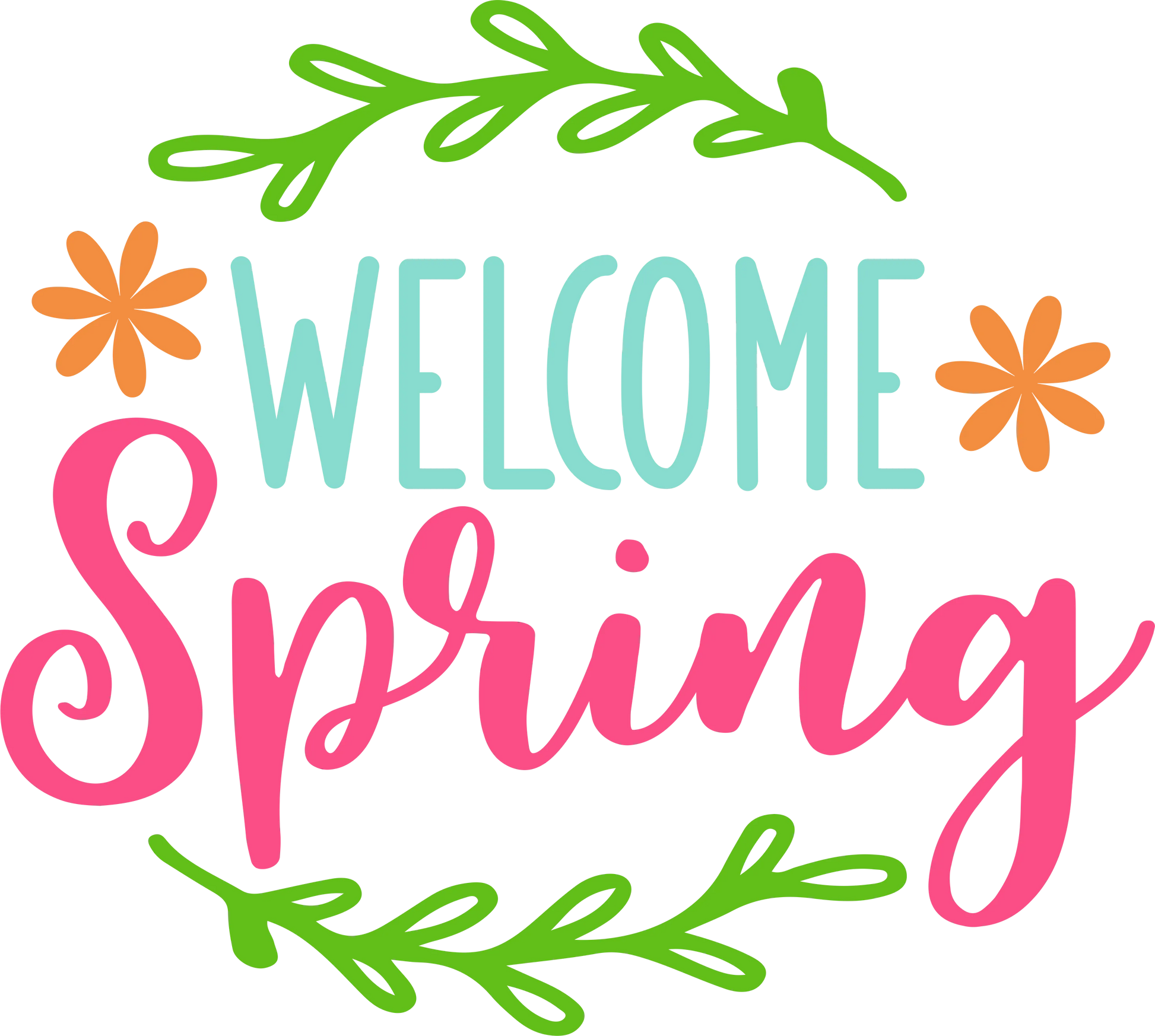 SEF 1  - "Welcome Spring" DTF Transfer, DTF Transfer, Apparel & Accessories, Ace DTF