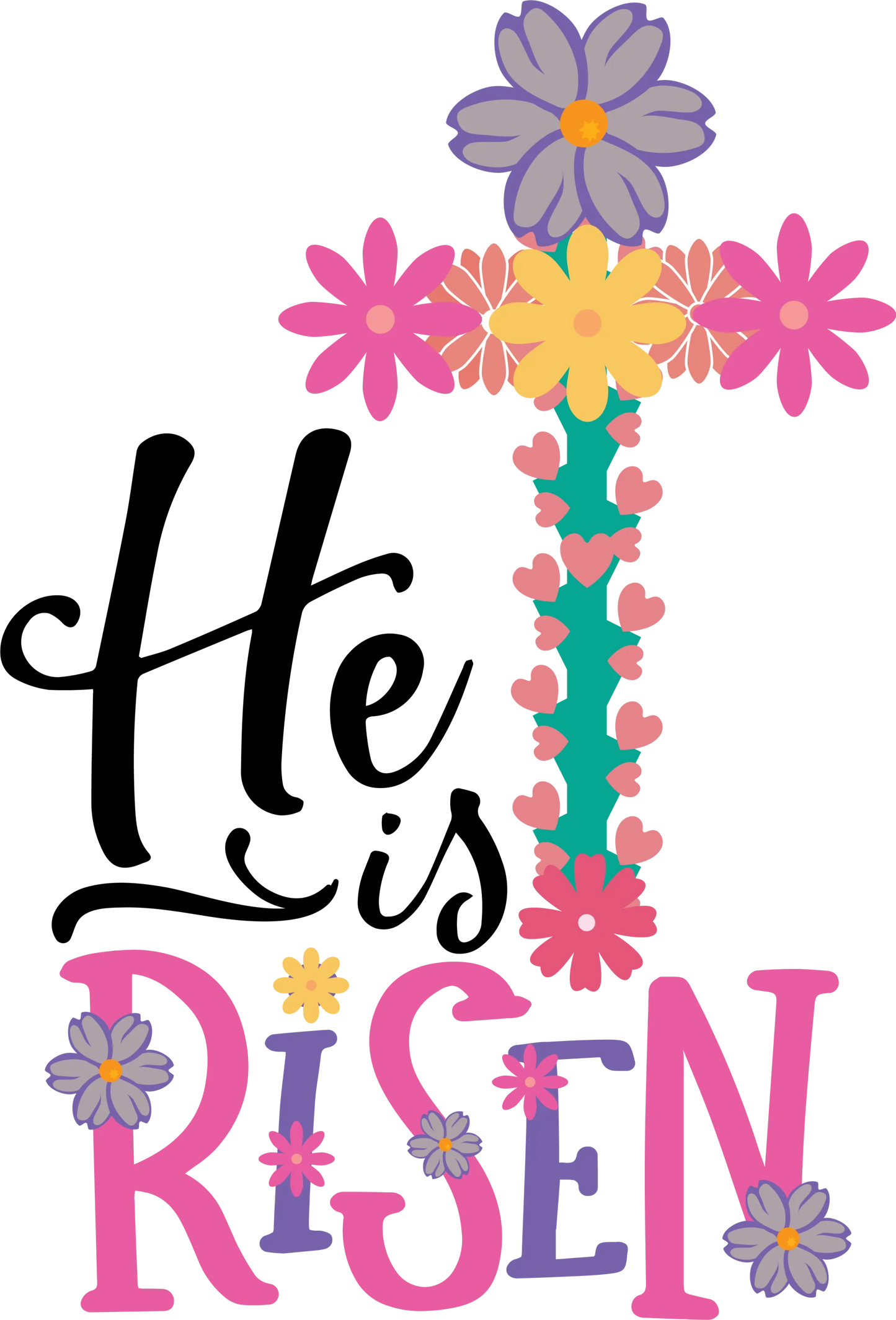 SEF 20 - "He Is Risen" DTF Transfer, DTF Transfer, Apparel & Accessories, Ace DTF
