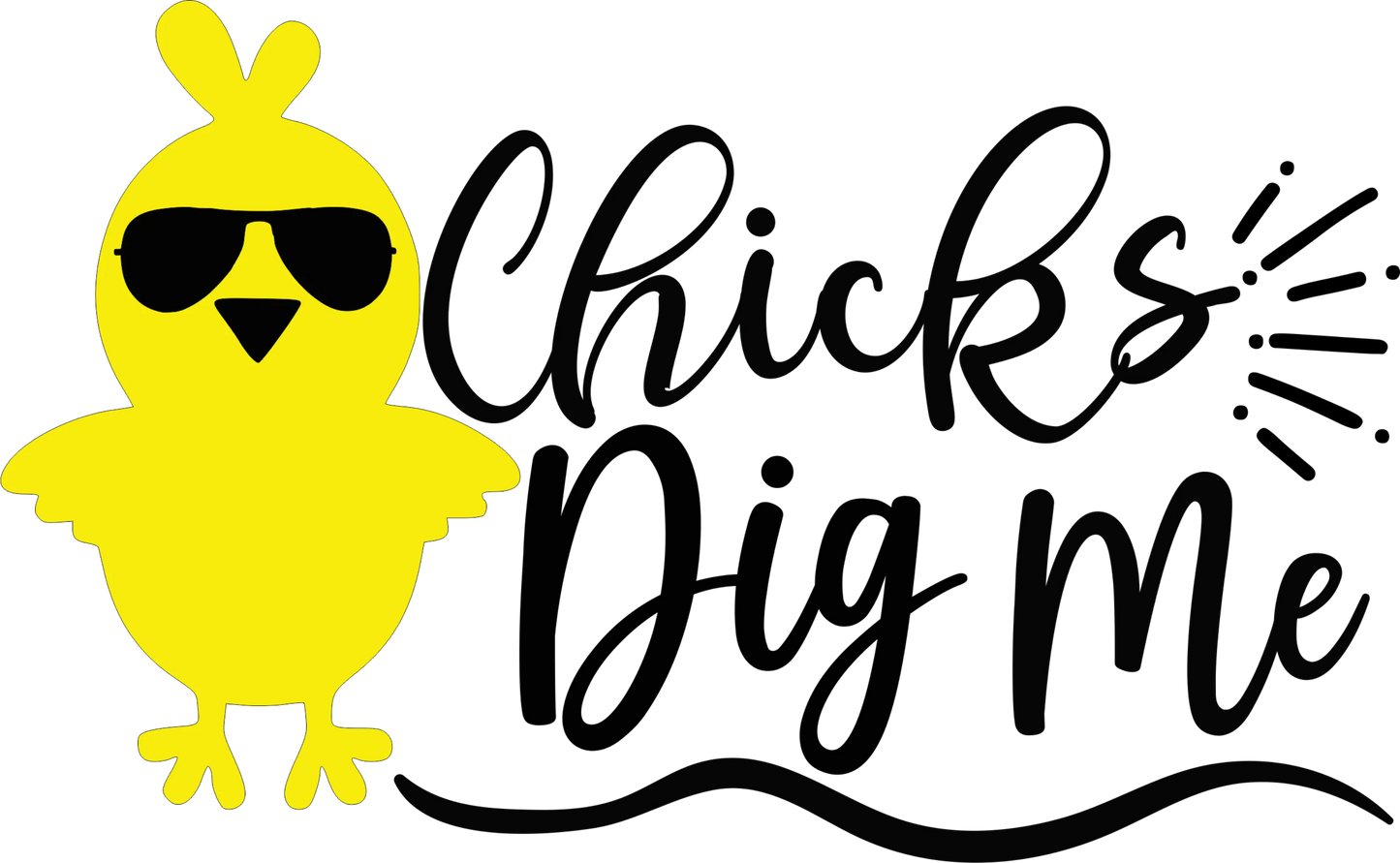 SEF 6 - "Chicks Dig Me" DTF Transfer, DTF Transfer, Apparel & Accessories, Ace DTF
