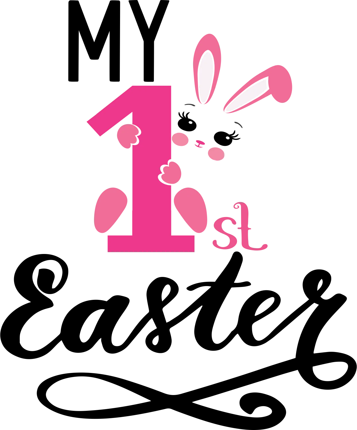 SEF 9  - "My 1st Easter" DTF Transfer, DTF Transfer, Apparel & Accessories, Ace DTF