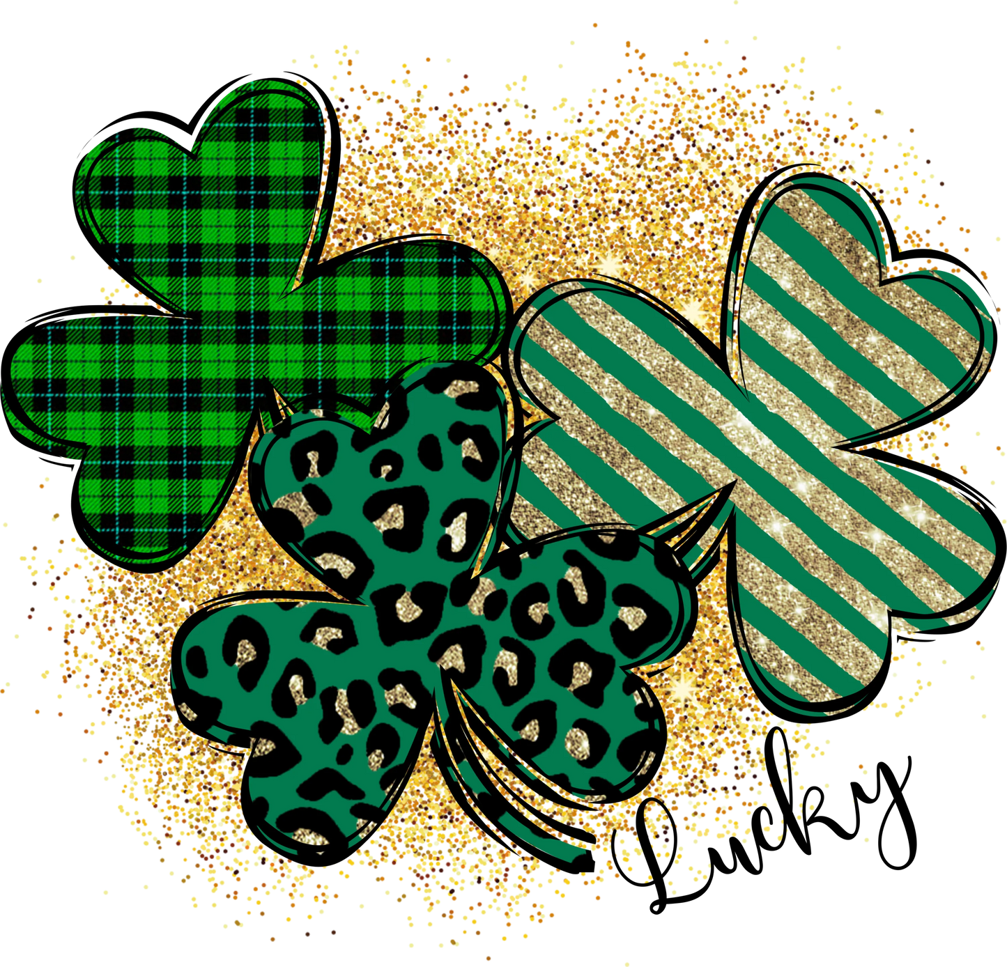 SP7 - "3 Shamrocks Lucky" DTF Transfer
