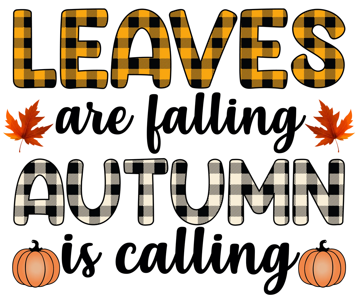 TA25 Leaves Are Falling, DTF Transfer, Apparel & Accessories, Ace DTF