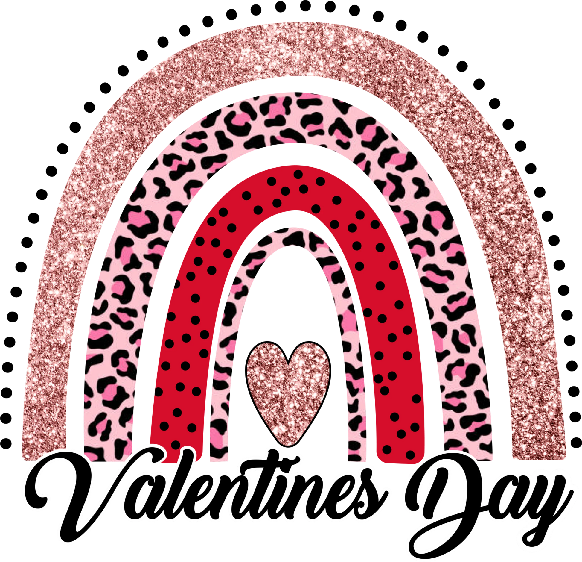 V15 - "Rainbow Valentine" DTF Transfer