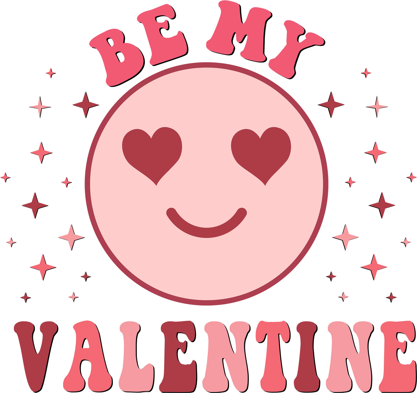 V24 - "Valentine Smiley" DTF Transfer