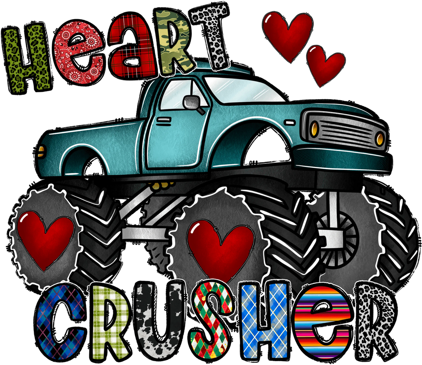 V31 - "Heart Crusher" DTF Transfer