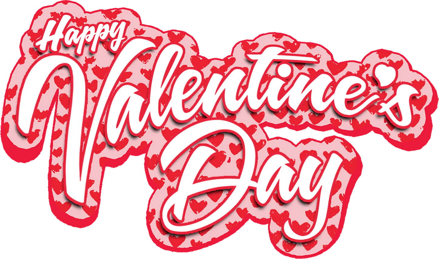 V50 - Happy Valentines Day, DTF Transfer, Apparel & Accessories, Ace DTF