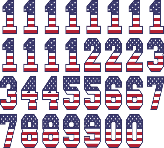 Number Kits American Flag