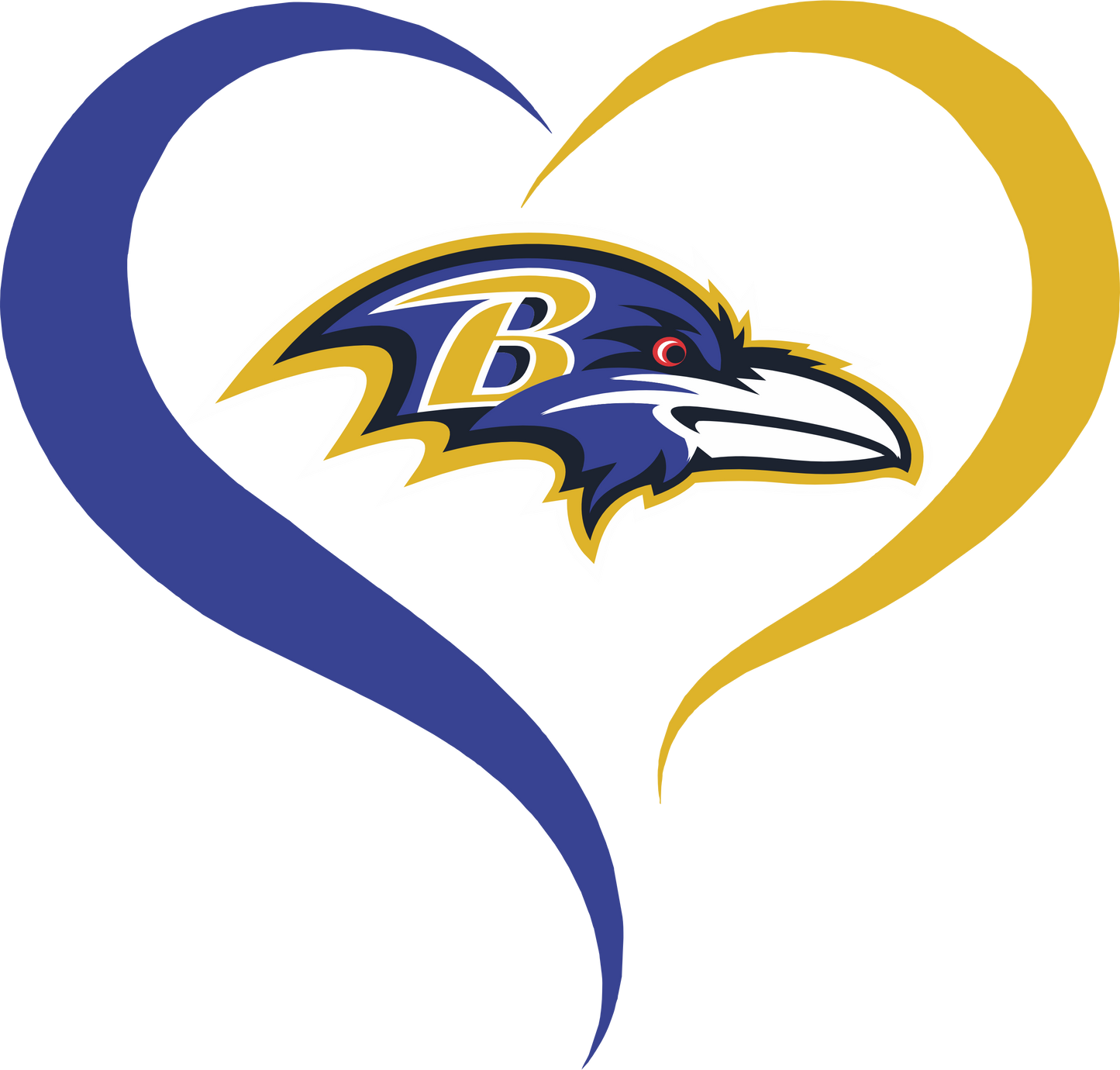 PO25 -10 RAVENS HEART