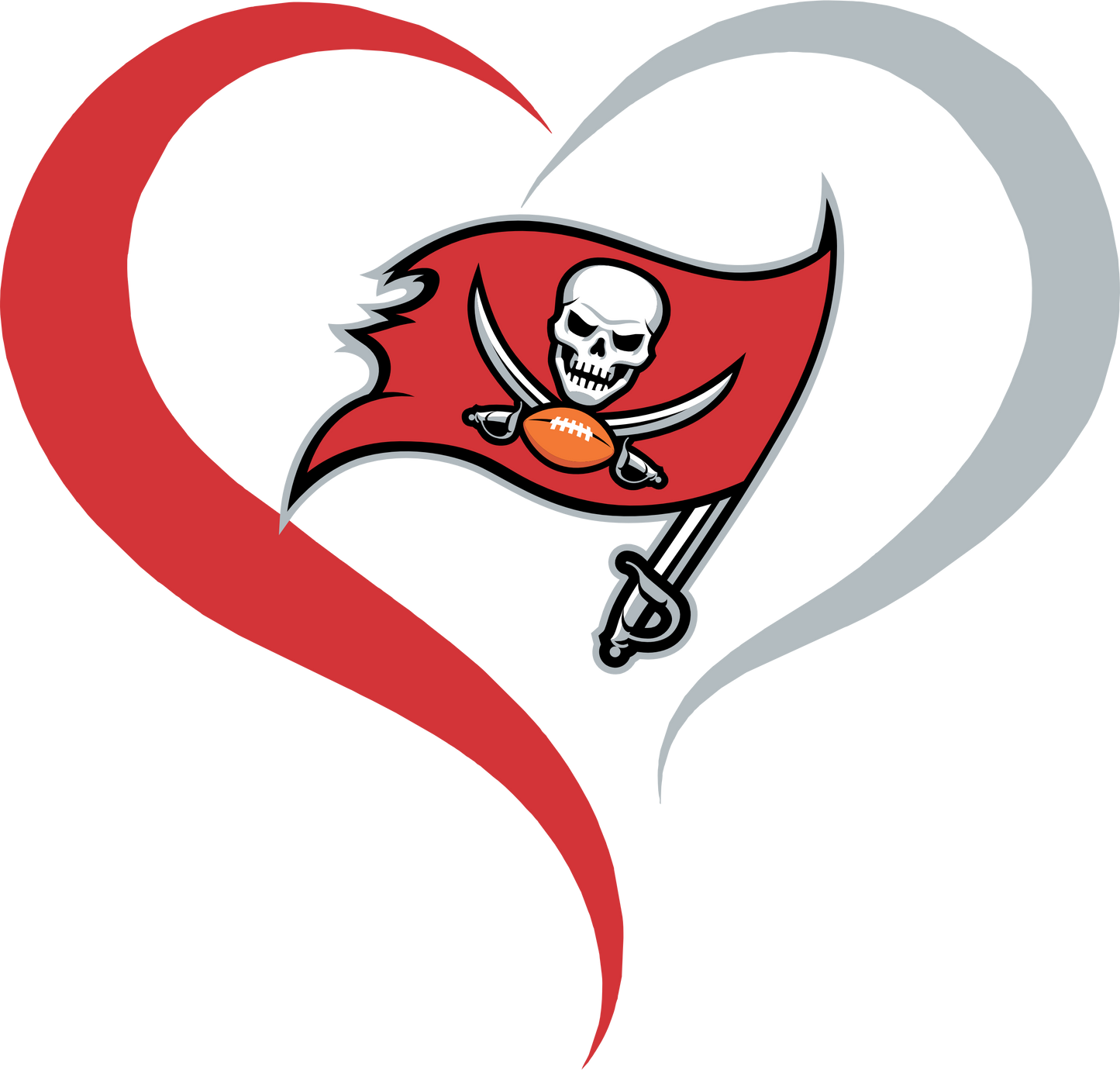 PO25 -24 BUCCANEERS HEART