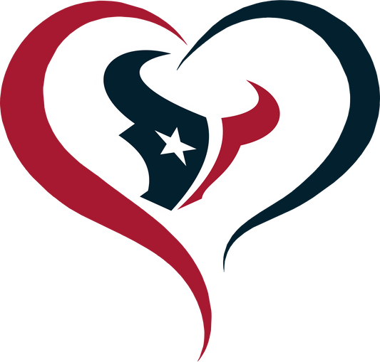 PO25 - 6 HOUSTON TEXANS HEART