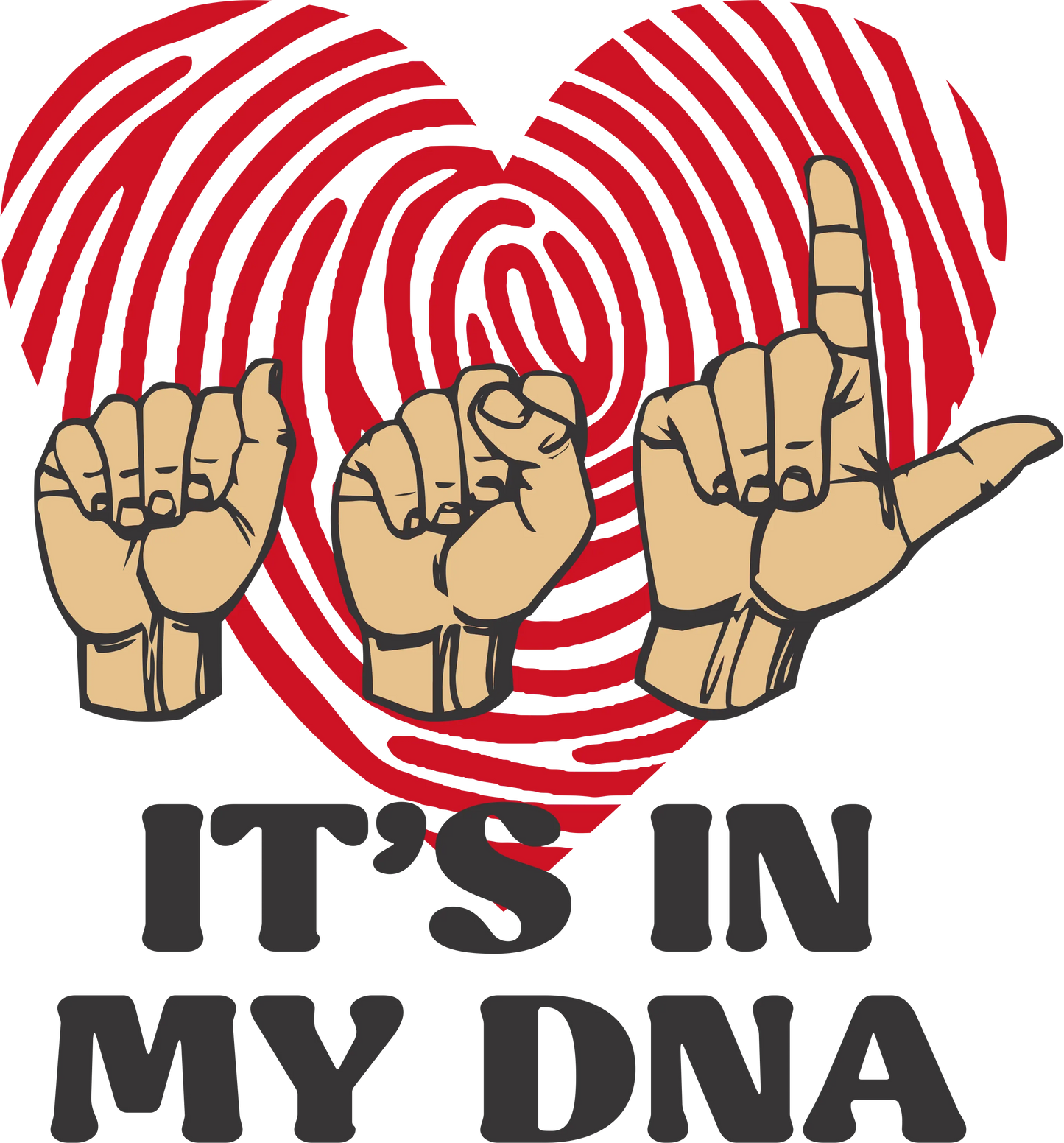 ASL12 - It's in my DNA, DTF Transfer, Apparel & Accessories, Ace DTF