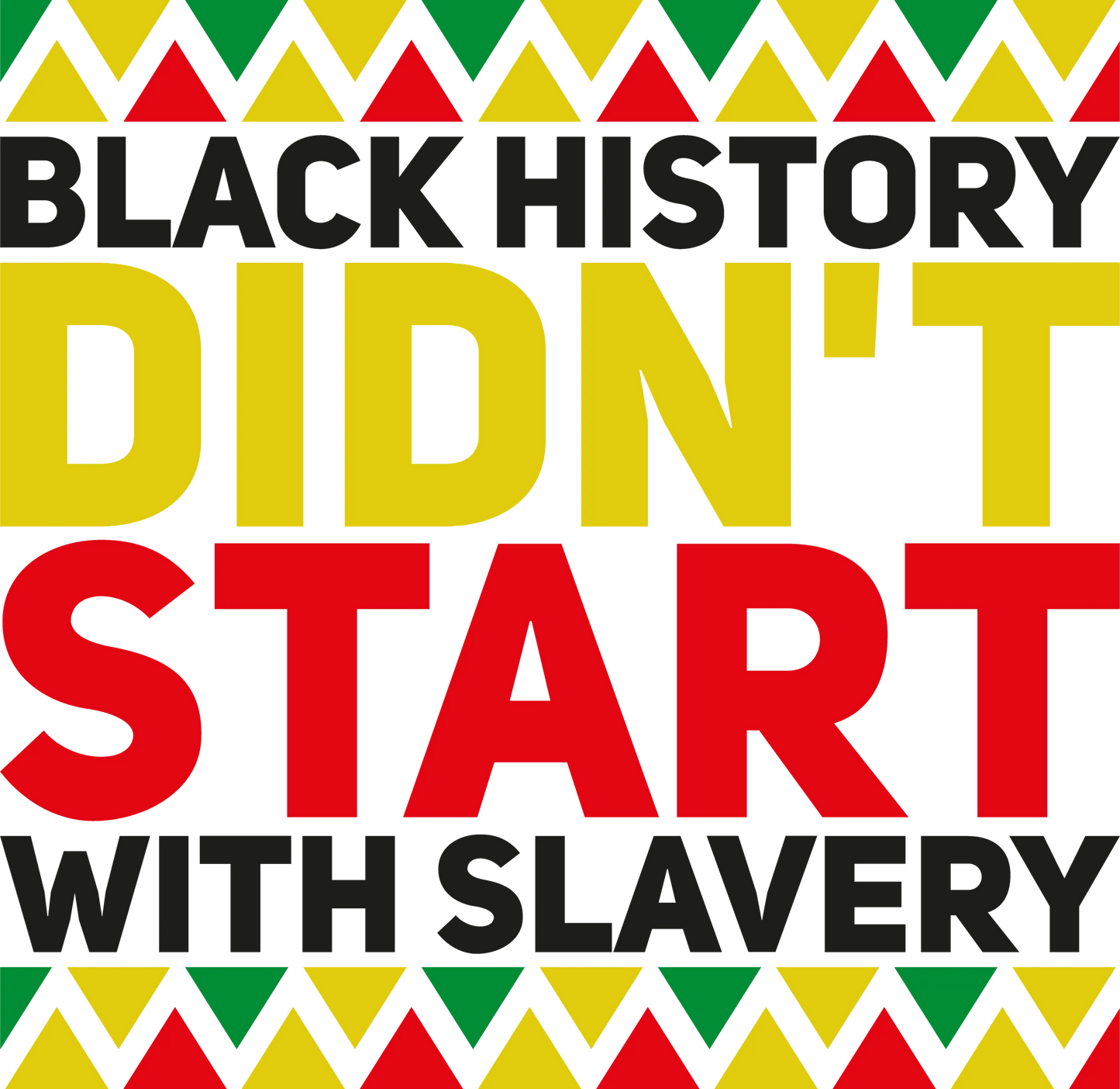 BHM 7  - "Didn't Start With Slavery" DTF Transfer, DTF Transfer, Apparel & Accessories, Ace DTF