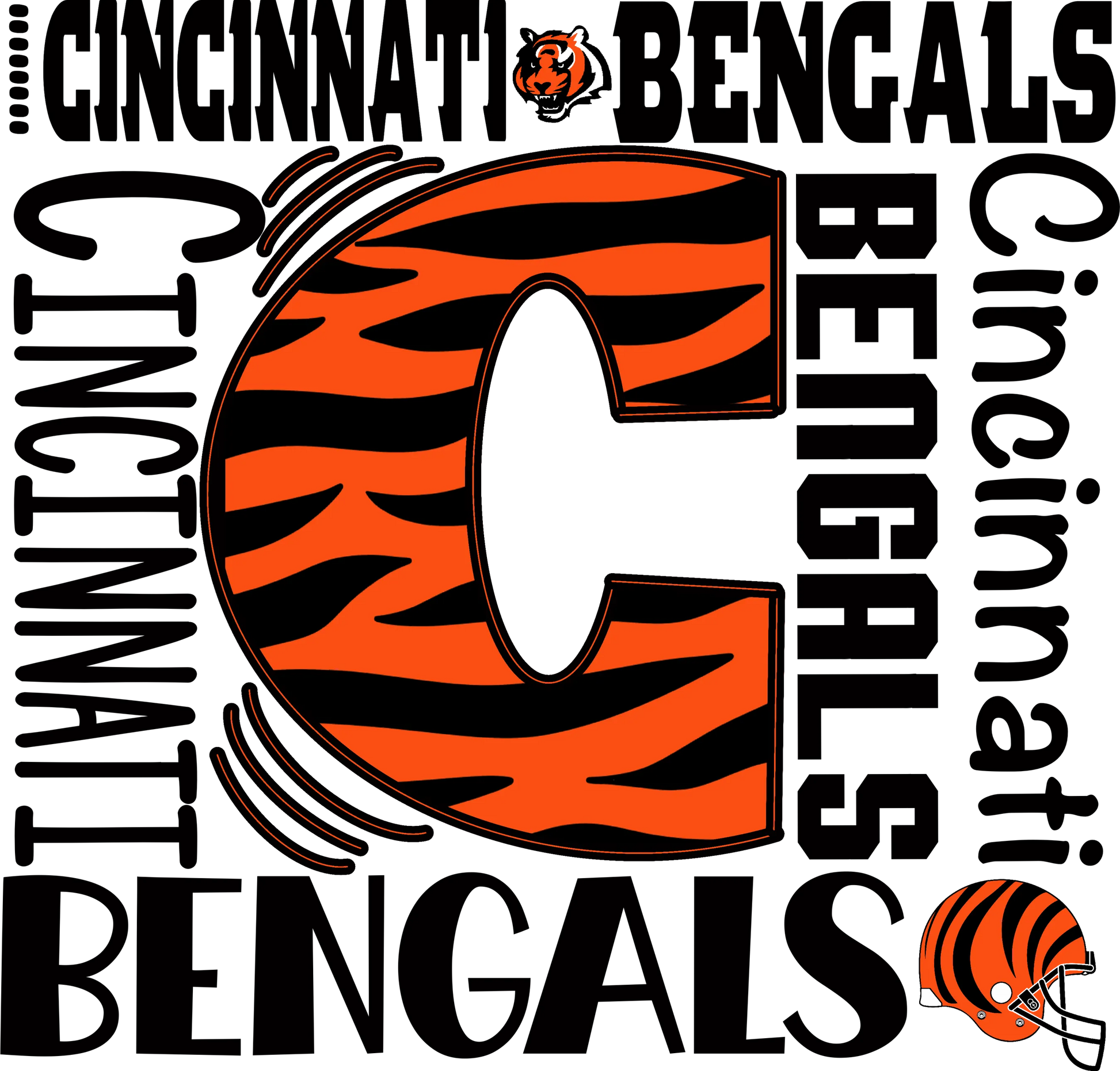 CB26 - "Bengals" DTF Transfer, DTF Transfer, Apparel & Accessories, Ace DTF