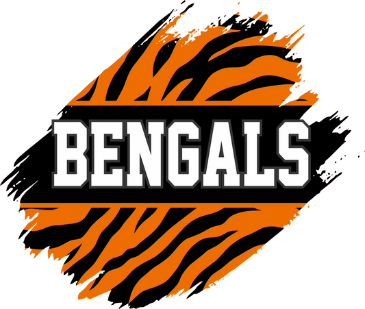 CB7 - "Bengals W/ Stripes" DTF Transfer, DTF Transfer, Apparel & Accessories, Ace DTF