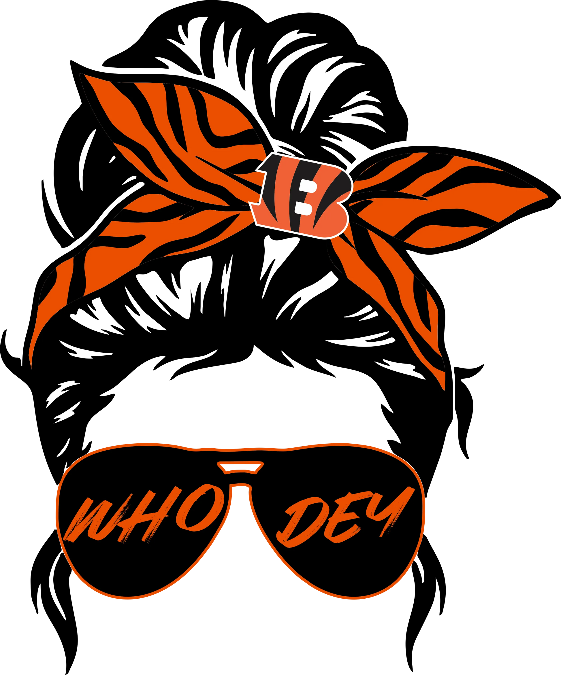 CB8 - "Lady Bengal Who Dey" DTF Transfer, DTF Transfer, Apparel & Accessories, Ace DTF