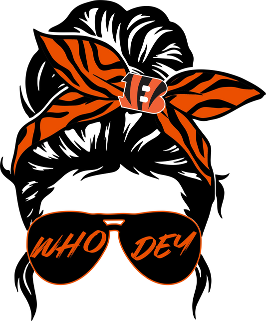 CB8 - "Lady Bengal Who Dey" DTF Transfer, DTF Transfer, Apparel & Accessories, Ace DTF