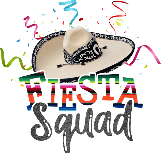 CDM13 - "Fiesta Squad" DTF Transfer, DTF Transfer, Apparel & Accessories, Ace DTF