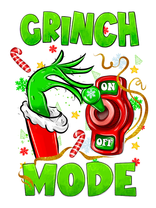 CH22 GRINCH MODE, DTF Transfer, Apparel & Accessories, Ace DTF