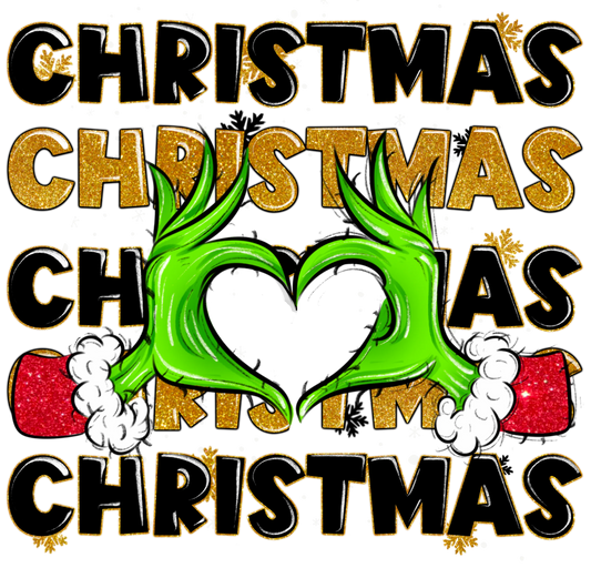 CH23 GRINCH HEART, DTF Transfer, Apparel & Accessories, Ace DTF