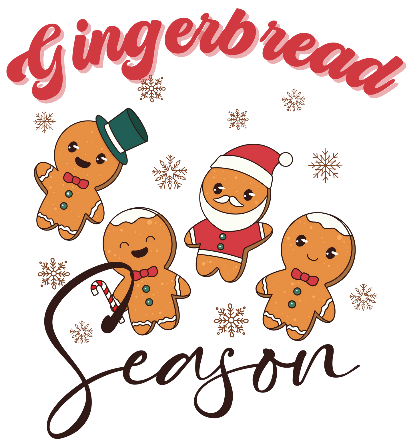 CH4 GINGERBREAD SEASON, DTF Transfer, Apparel & Accessories, Ace DTF