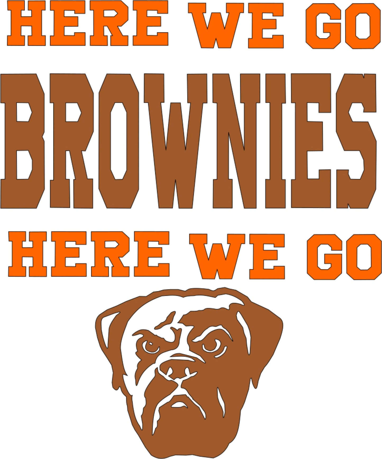 CLB6 - "Here we go Brownies" DTF Transfer, DTF Transfer, Apparel & Accessories, Ace DTF