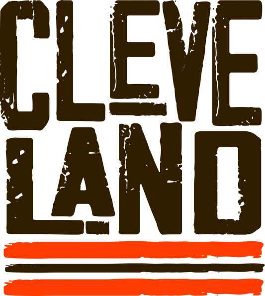 CLB7 - "Cleveland Split/Stack 2" DTF Transfer, DTF Transfer, Apparel & Accessories, Ace DTF