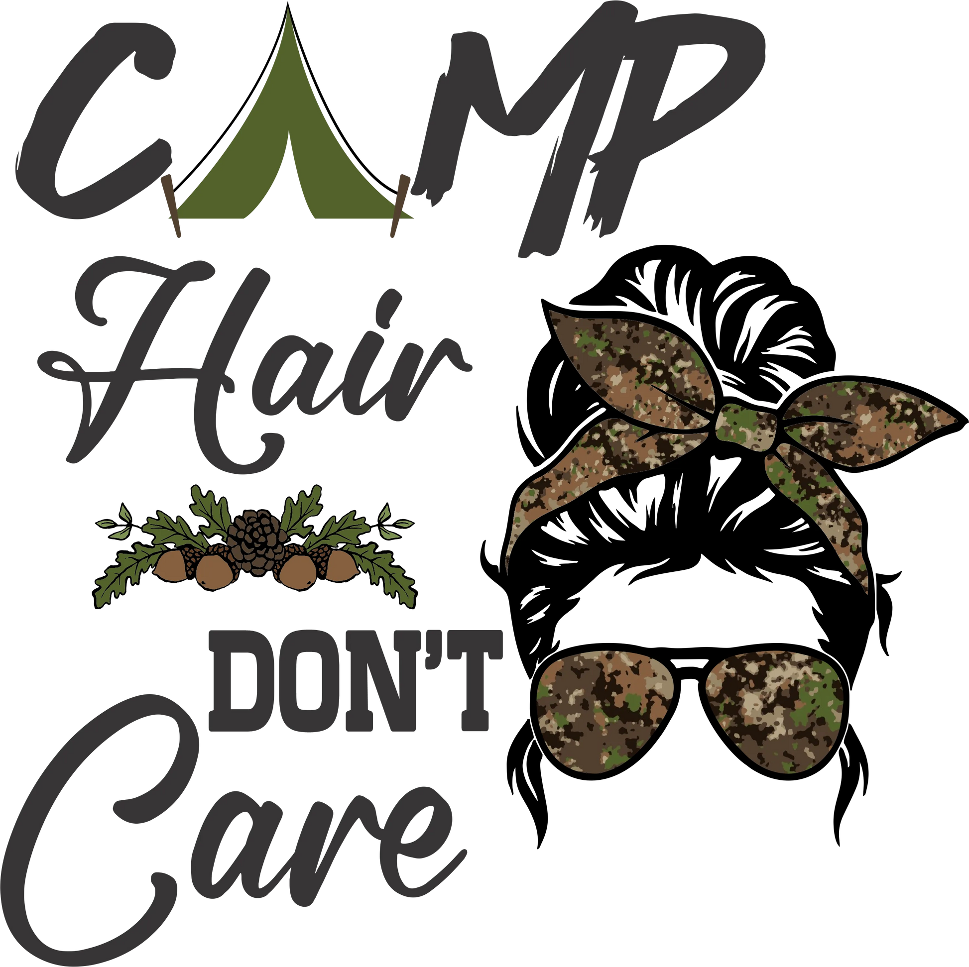 CO1 - Camp Hair Don't Care, DTF Transfer, Apparel & Accessories, Ace DTF