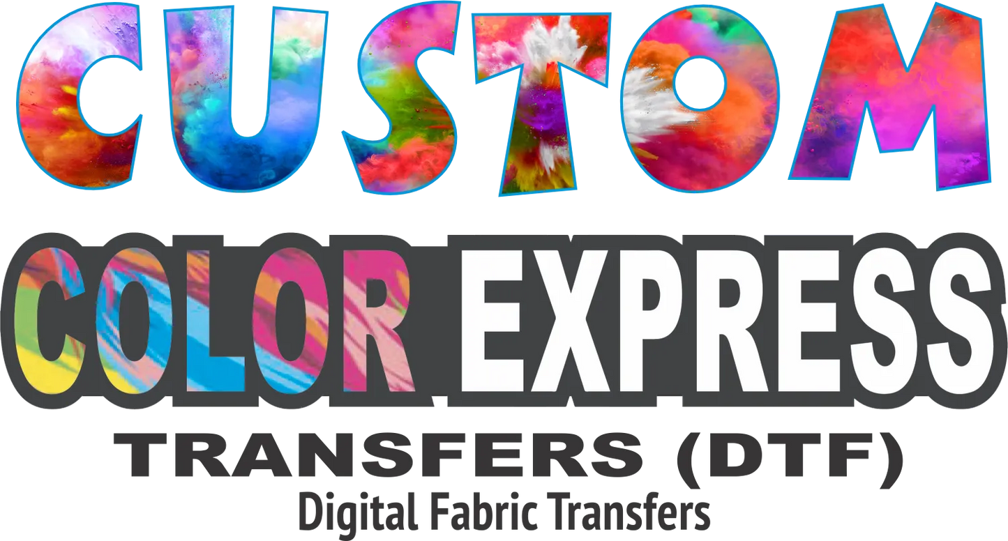 SAME DAY RUSH- Custom GLITTER DTF, DTF Transfer, Apparel & Accessories, Ace DTF