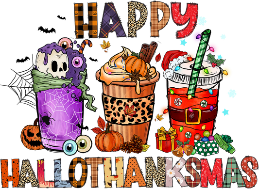 HTM1 - Hallowthanksmas Latte, DTF Transfer, Apparel & Accessories, Ace DTF