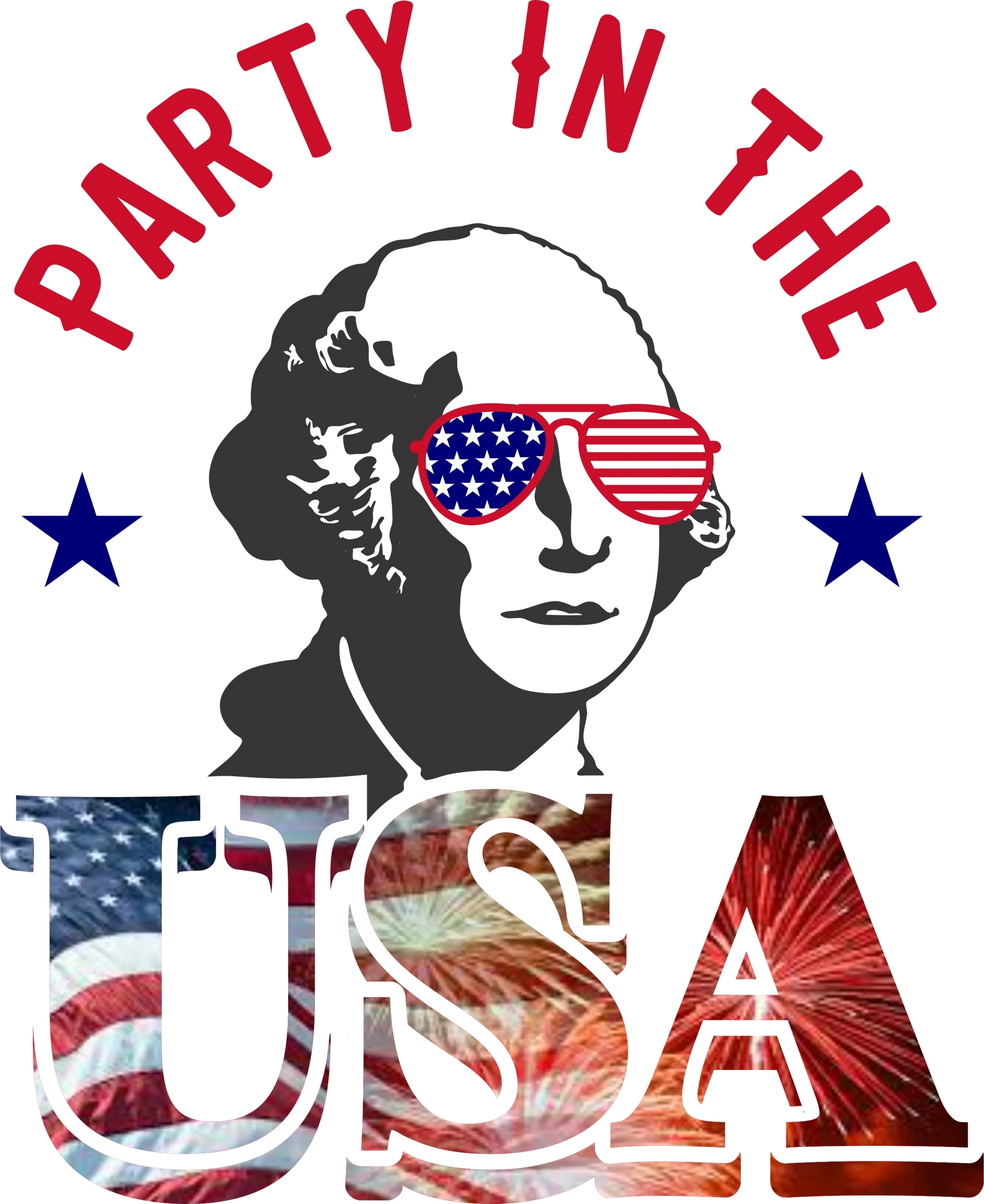 J5 - Party in the USA DTF Transfer, DTF Transfer, Apparel & Accessories, Ace DTF