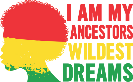 JT4 - I'm My Ancestors Wildest Dream, DTF Transfer, Apparel & Accessories, Ace DTF