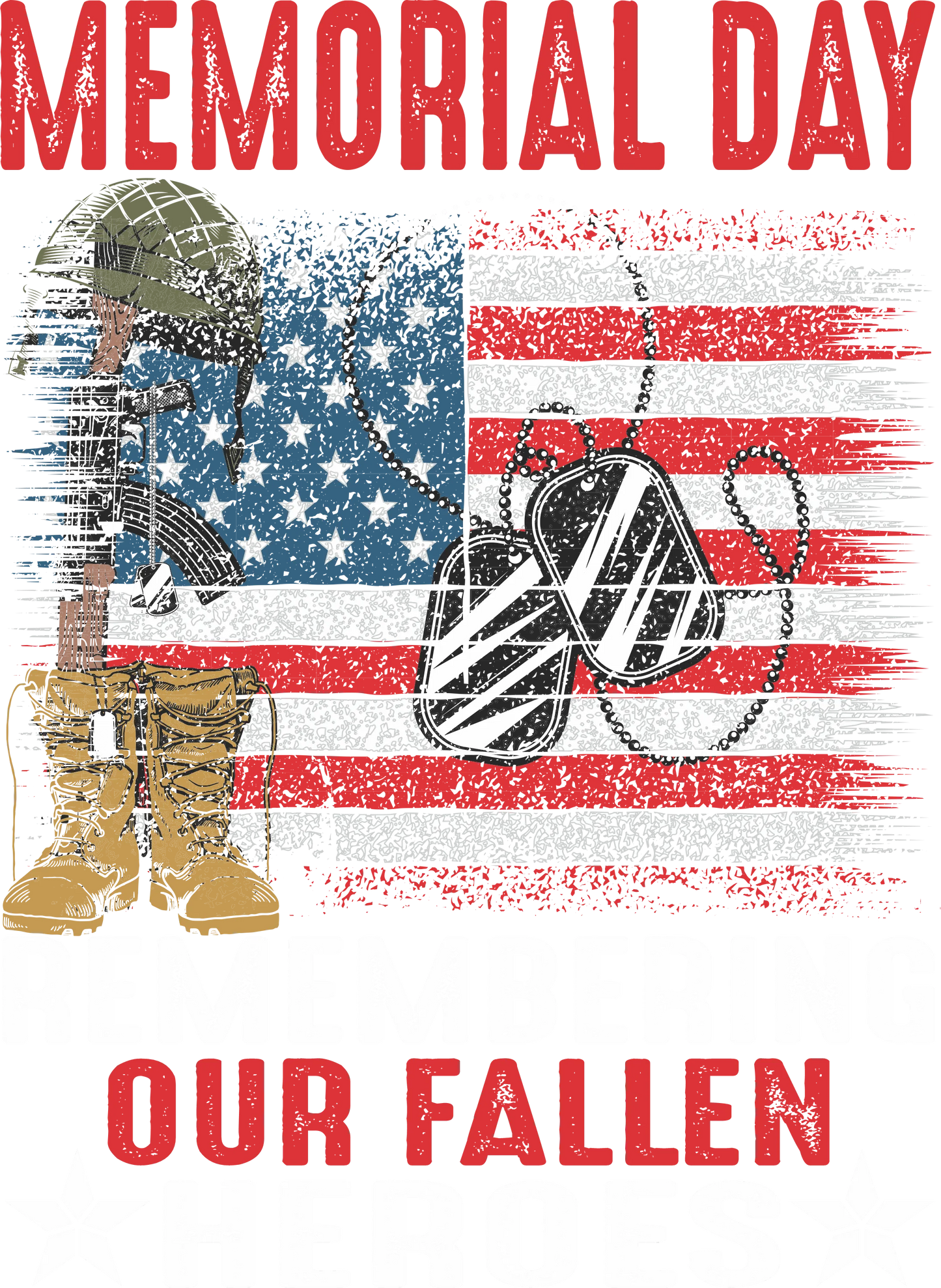 MD4 - Remembering Our Fallen Heroes, DTF Transfer, Apparel & Accessories, Ace DTF