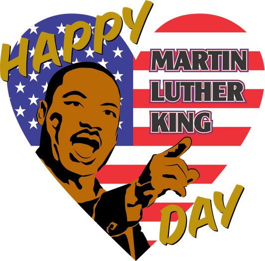 MLK4 - Happy MLK Day, DTF Transfer, Apparel & Accessories, Ace DTF