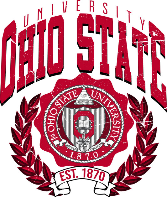 OSU7 - Ohio State University 1870, DTF Transfer, Apparel & Accessories, Ace DTF