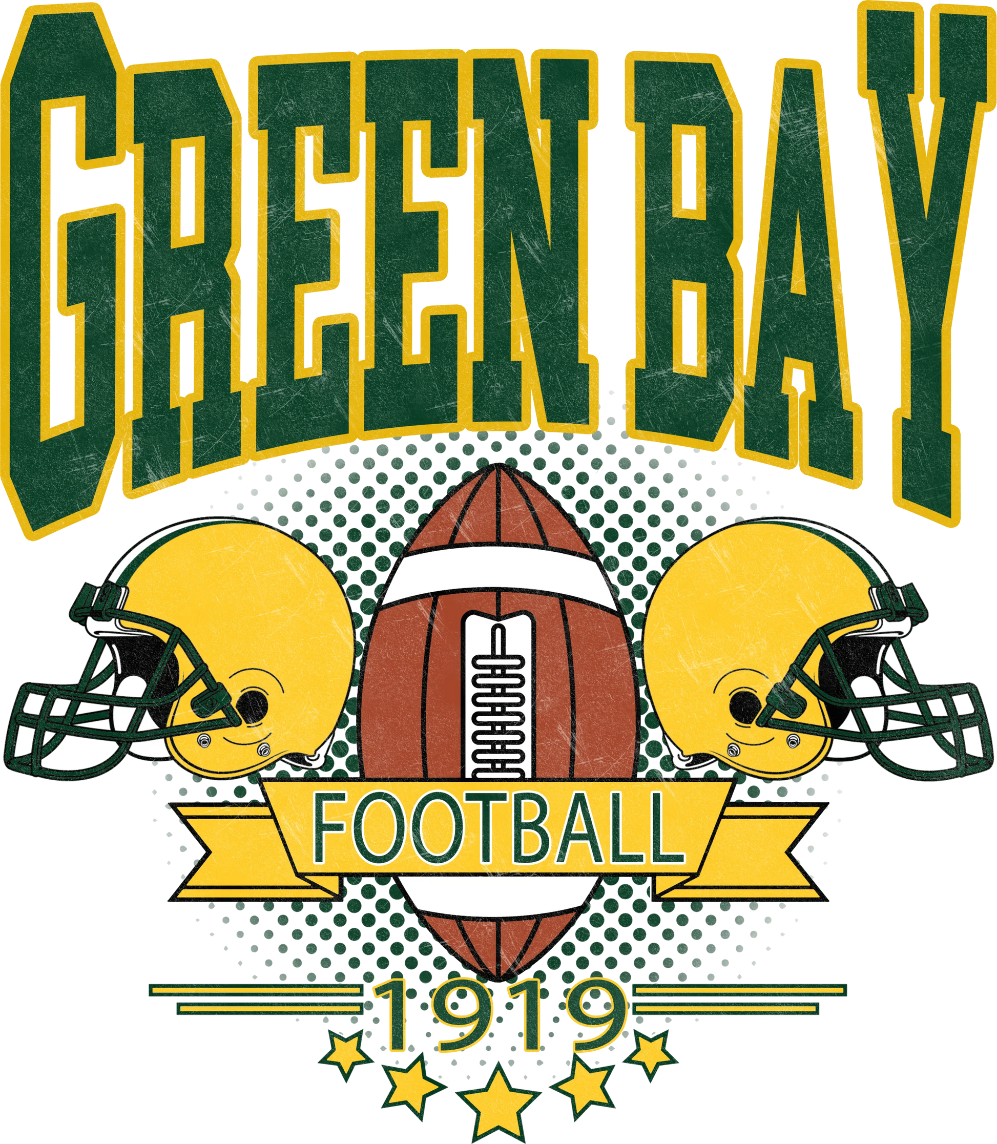 PO24-10  Green Bay 1919, DTF Transfer, Apparel & Accessories, Ace DTF