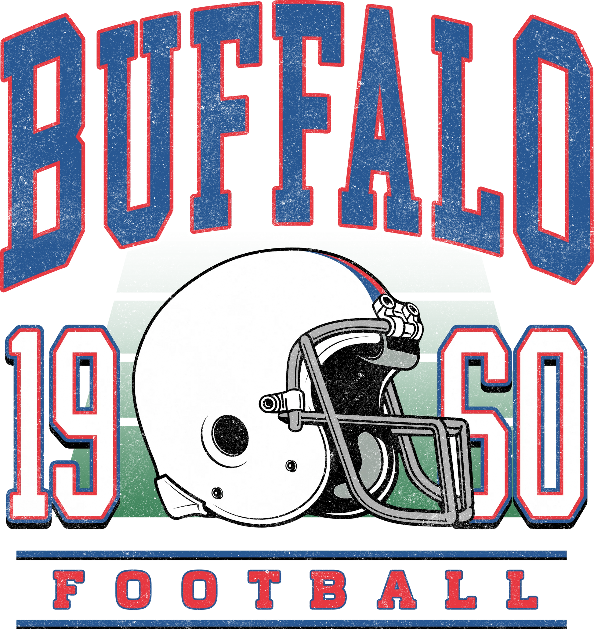 PO24-5 Buffalo 1960 Helmet, DTF Transfer, Apparel & Accessories, Ace DTF