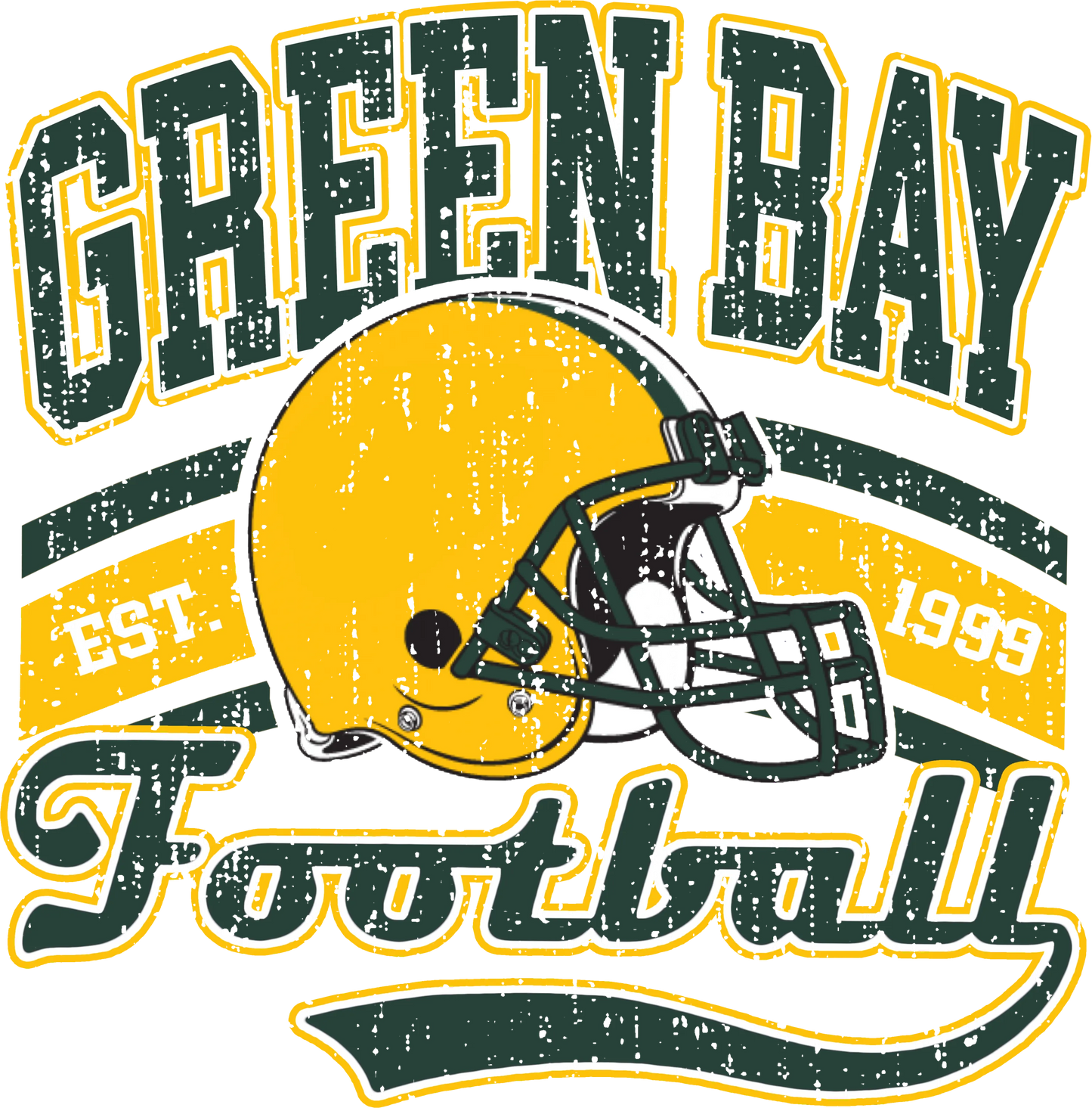 PO24-9  Green Bay Football, DTF Transfer, Apparel & Accessories, Ace DTF