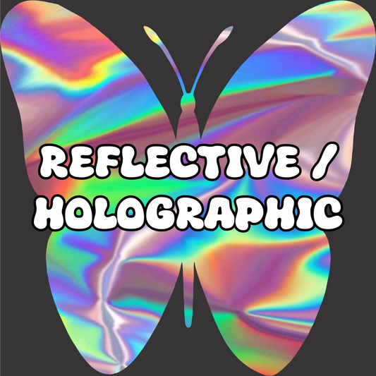 10 X 10 REFLECTIVE/HOLOGRAPHIC Custom DTF, DTF Transfer, Apparel & Accessories, Ace DTF