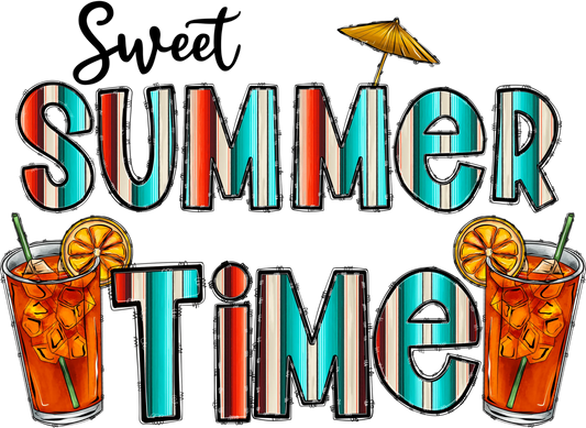 S9 - "Sweet Tea Summer Time" DTF Transfer, DTF Transfer, Apparel & Accessories, Ace DTF
